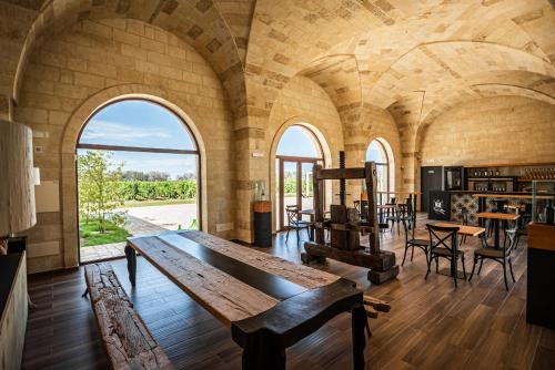 Χώρος καθιστικού στο Masseria Torleanzi Wine Relais