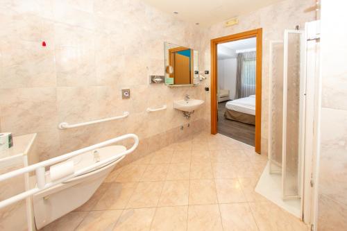 Koupelna v ubytování Hotel Bonotto
