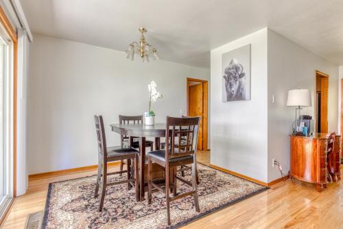 a dining room with a table and chairs at Machouse in McMinnville