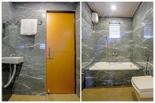 Un baño de Sai Sagar Lodging & Boarding