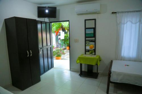 Katil atau katil-katil dalam bilik di Casa Hotel Las Antillas