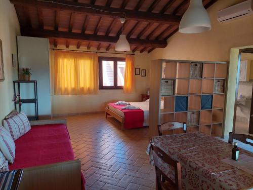 Ruang duduk di Agriturismo Il Pescinone