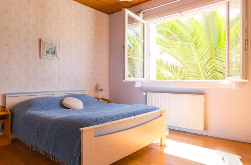 Posteľ alebo postele v izbe v ubytovaní Maison de famille pour 6 personnes