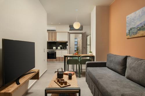 Dapur atau dapur kecil di Dimitra Central Apts