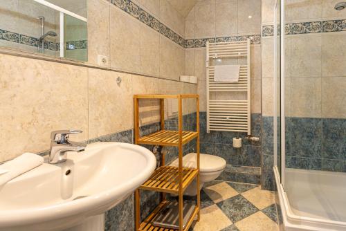 Koupelna v ubytování Wiesenblick