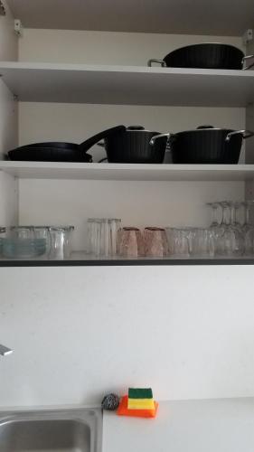 Η κουζίνα ή μικρή κουζίνα στο Huge Evleri 1