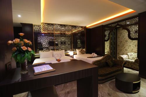 Posezení v ubytování BAB ALHARA HOTEL