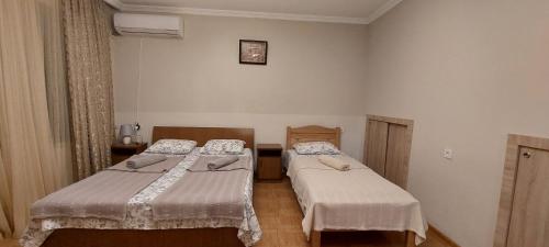 クタイシにあるGeo Kutaisiのベッド2台が備わる部屋