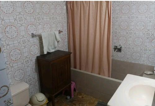 Koupelna v ubytování Apart Hotel San Borja