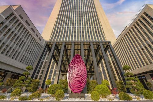 a sculpture of a cabbage in front of a building at Crowne Plaza Ankara, an IHG Hotel in Ankara