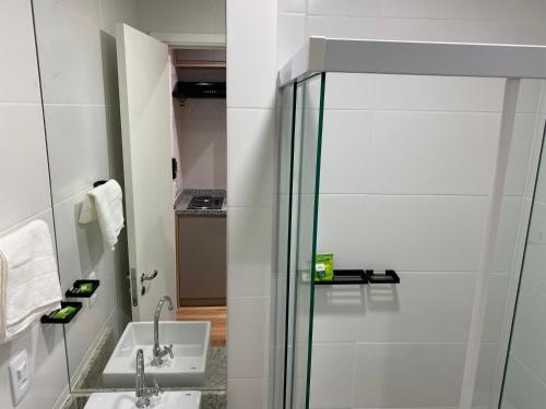 Koupelna v ubytování Apartamento Perto Paulista, Liberdade e Metrô