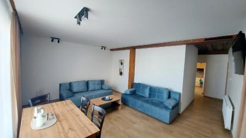 Χώρος καθιστικού στο Apartmány Podlavice