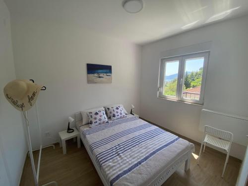 Ένα ή περισσότερα κρεβάτια σε δωμάτιο στο Apartman Aquarelle