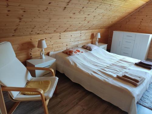 Cama ou camas em um quarto em holiday home, Kolczewo