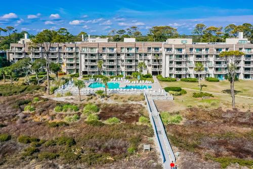an aerial view of a resort with a pool at Ocean One in Hilton Head Island