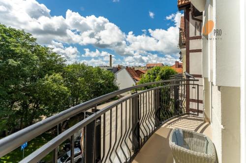 A balcony or terrace at MS Pro Apartamenty Prestige (Rynek w Kołobrzegu)
