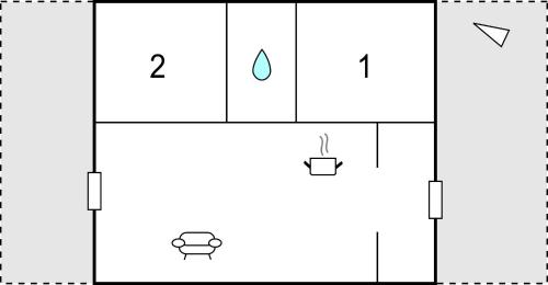 a diagram of the reaction of a water molecule with a drop at Lovely Home In Gützkow With Kitchen in Gützkow