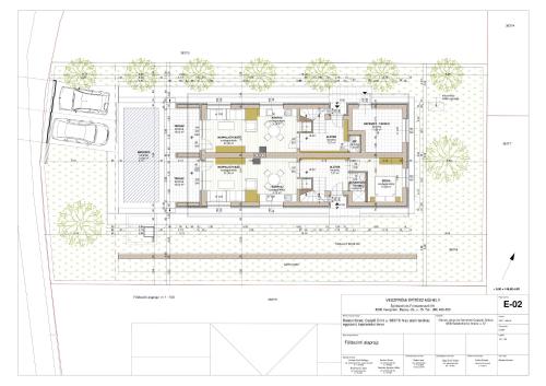 a floor plan of a house with at Relax Balaton Apartmanok in Balatonfüred