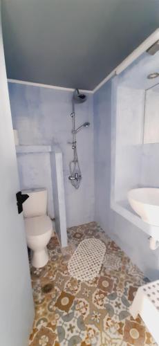 Kylpyhuone majoituspaikassa Aggelika's Home