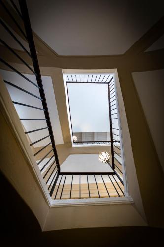 a skylight in a house with a window at Al Duomo B&B in Amantea