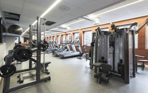 Posilňovňa alebo fitness centrum v ubytovaní Thon Hotel Rosenkrantz Oslo