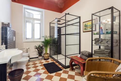 Koupelna v ubytování La casa di Gatsby Art Deco in Centro Gorizia con Parcheggio e Terrazza