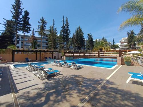 Blue & Yellow Penthouse with Terrace at Balaia Mar