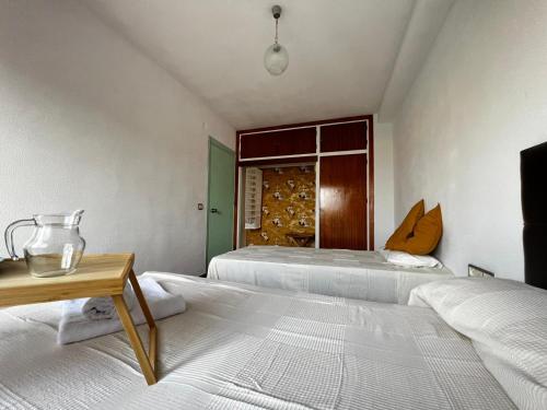 Krevet ili kreveti u jedinici u okviru objekta Casa rural en Casabermeja, cerca de Málaga, con patio y chimenea