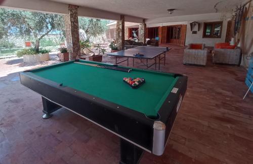 Biliár nebo kulečník v ubytování B&B Al Vecchio Pontile kitesurf