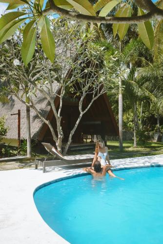 La alberca dentro o cerca de Lucy's Garden Hotel