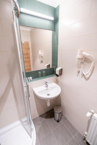 Koupelna v ubytování D50 Hotel