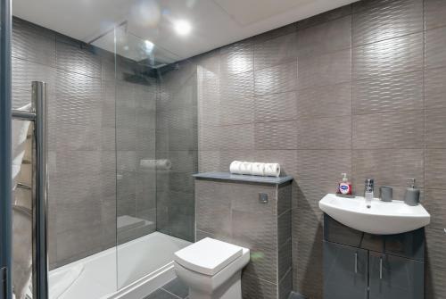 Koupelna v ubytování Harrisons Aparthotel Liverpool