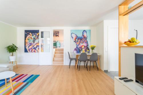 Zona de estar de Akram Appartement I - Zentral und Ruhig