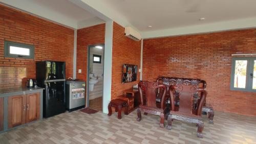 Kuchyň nebo kuchyňský kout v ubytování Homestay Dat Viet