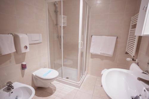 Koupelna v ubytování Hotel Santo Stefano