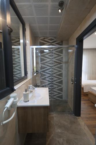 Koupelna v ubytování Taşliman Otel