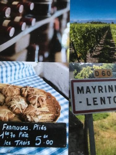 a collage of photos with a pie and a sign at Ratatouille in Mayrinhac-Lentour