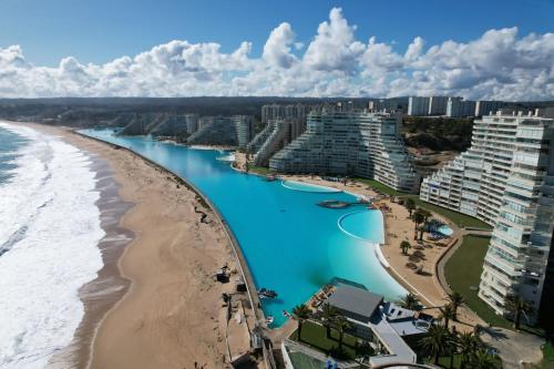 วิว San Alfonso del Mar, Algarrobo,Espectacular departamento จากมุมสูง