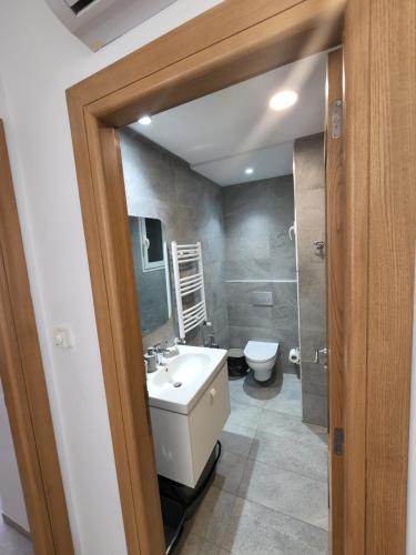 Horizon Appartment - Hammamet Nord tesisinde bir banyo