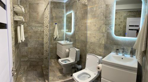 Koupelna v ubytování Apartament Paradis Eforie nord