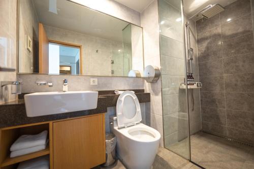 Koupelna v ubytování Jongno Lumia Tourist Hotel