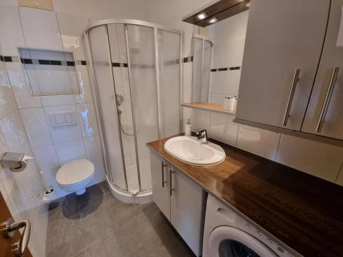 Ένα μπάνιο στο Appartment Schwarzenauer