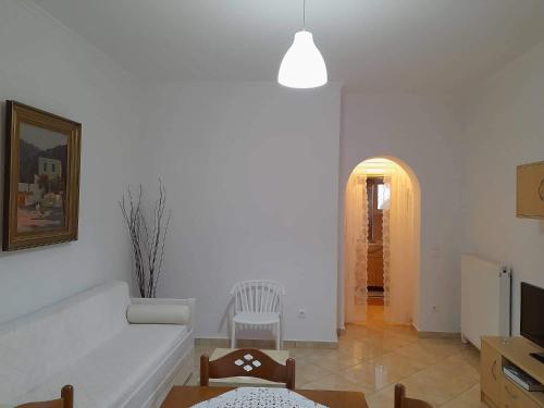 Ruang duduk di Matilda Milos - Cycladic Living