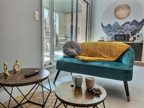 Le Fil d'Or - Terrasse, Box privé, Centre ville