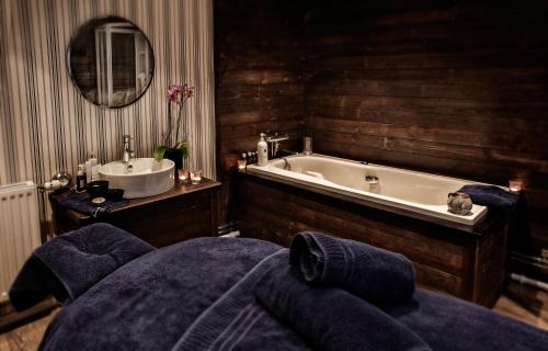 Ett badrum på Sälens Högfjällshotell