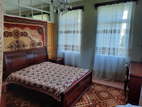 Кровать или кровати в номере Chakvi