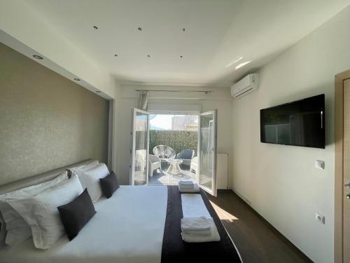 Posteľ alebo postele v izbe v ubytovaní EPaN Luxury Apartments