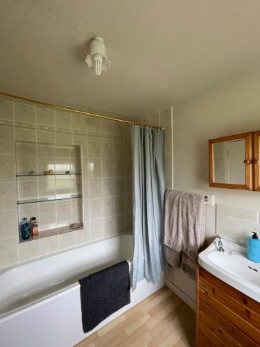 A bathroom at Machair House