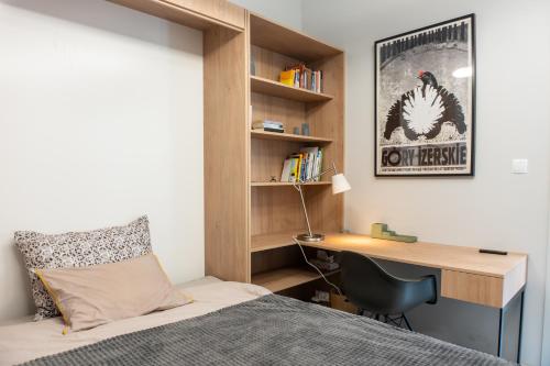 Postel nebo postele na pokoji v ubytování Izerski VIP Premium Apartment