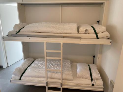 Postel nebo postele na pokoji v ubytování Vakantie Nieuwpoort Bad